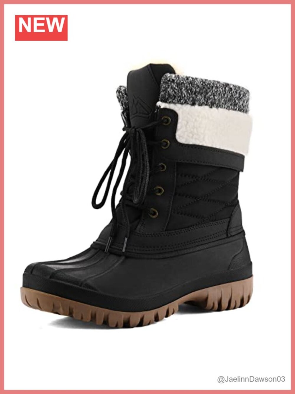 Women's Winter Snow Boots Waterproof Insulated Mid Calf Booties